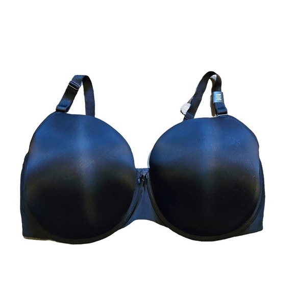 Torrid Curve Lightly Lined Tshirt Bra Size 44H Back Smoothing Black NWT - Picture 1 of 10